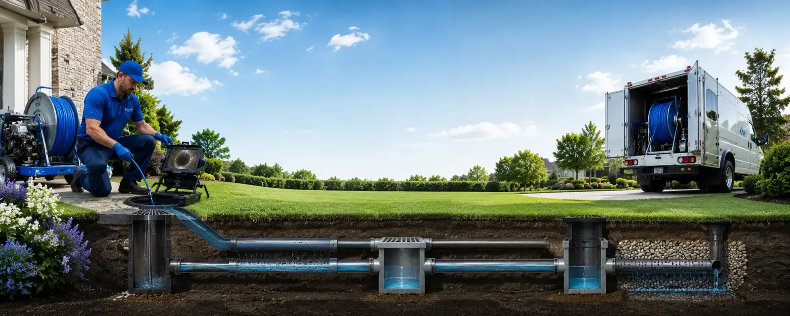 Outdoor drain cleaning information for Palmyra, IN